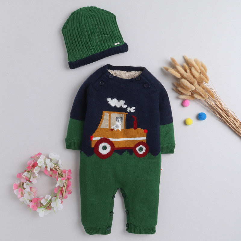 Woolen Rompers For Babies With Inner Fleece