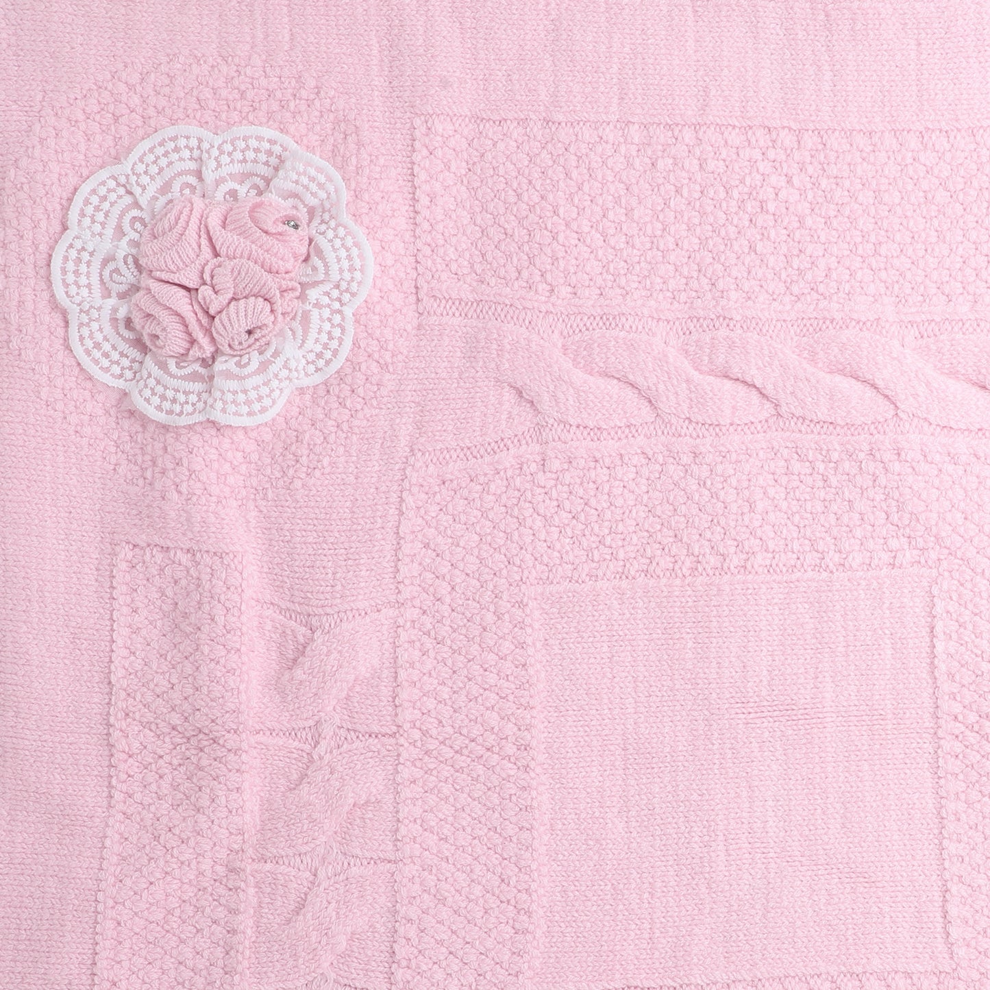 Yellow Aplle Luxury Knitted Baby Blanket – Soft & Reversible Wrap for Newborns | Premium Comfort & Warmth