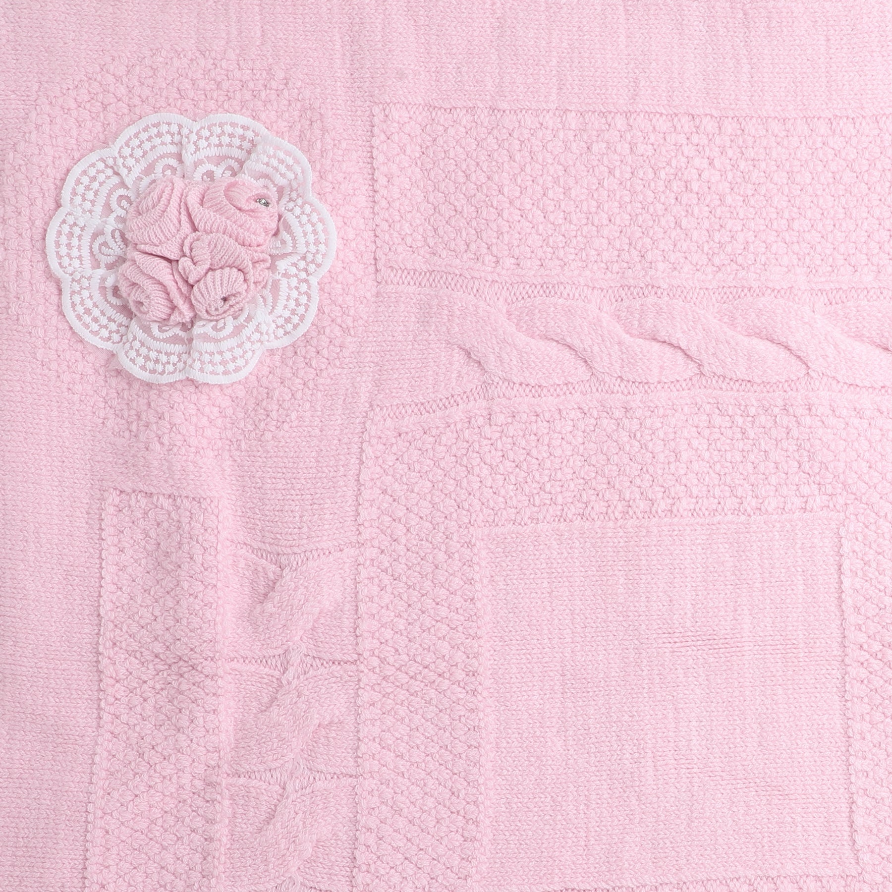Luxury Knitted Baby Blanket – Soft & Reversible Wrap for Newborns | Premium Comfort & Warmth