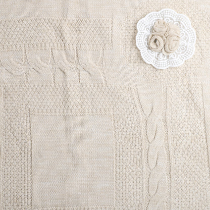 Yellow Aplle Luxury Knitted Baby Blanket – Soft & Reversible Wrap for Newborns | Premium Comfort & Warmth