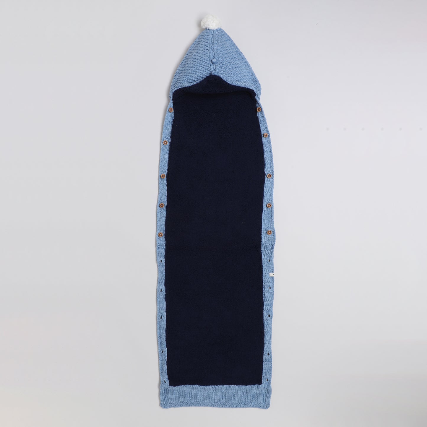 Yellow Apple Knitted Baby Sleeping Bag with Hood | Soft & Warm Infant Winter Sleep Sack