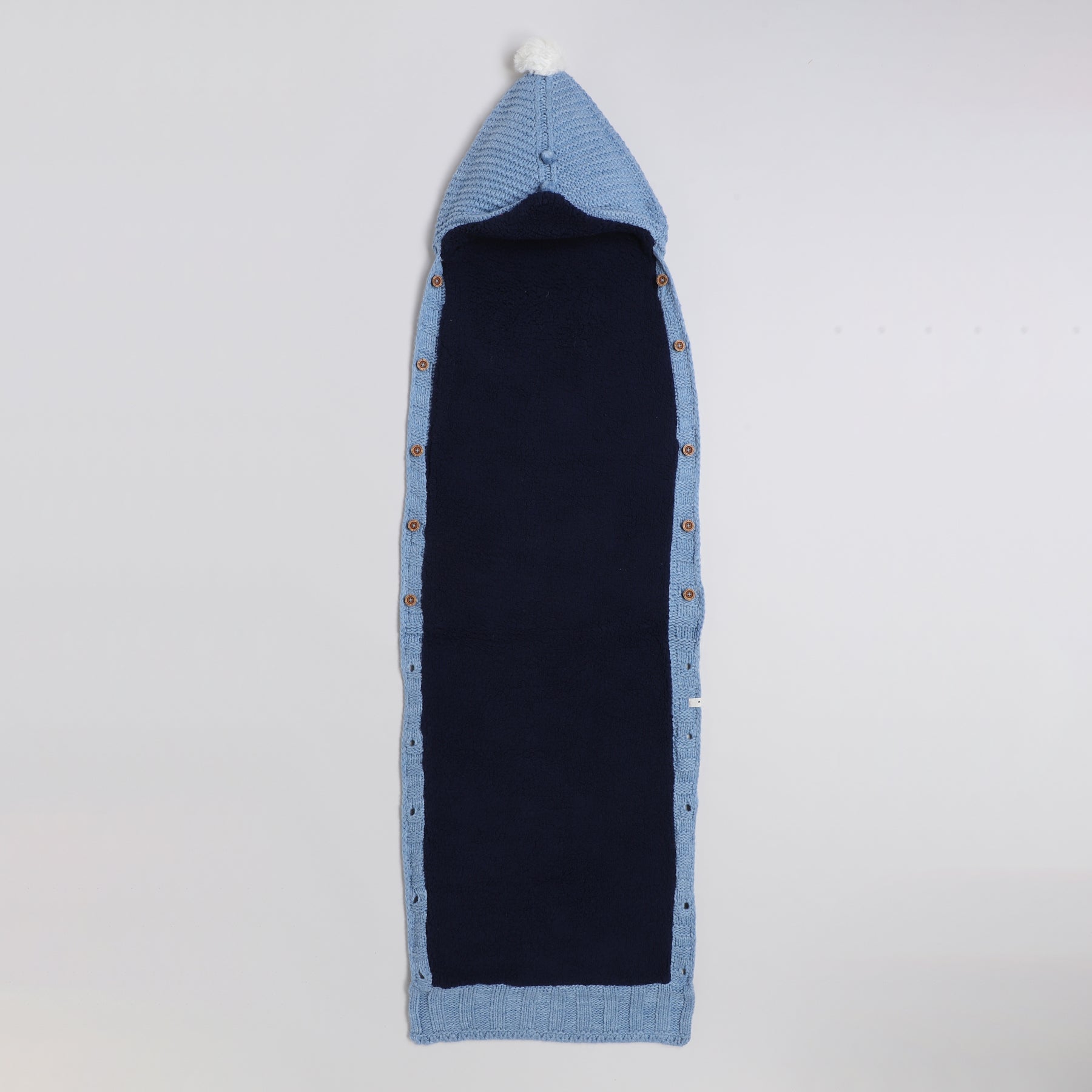 Knitted Baby Sleeping Bag with Hood | Soft & Warm Infant Winter Sleep Sack