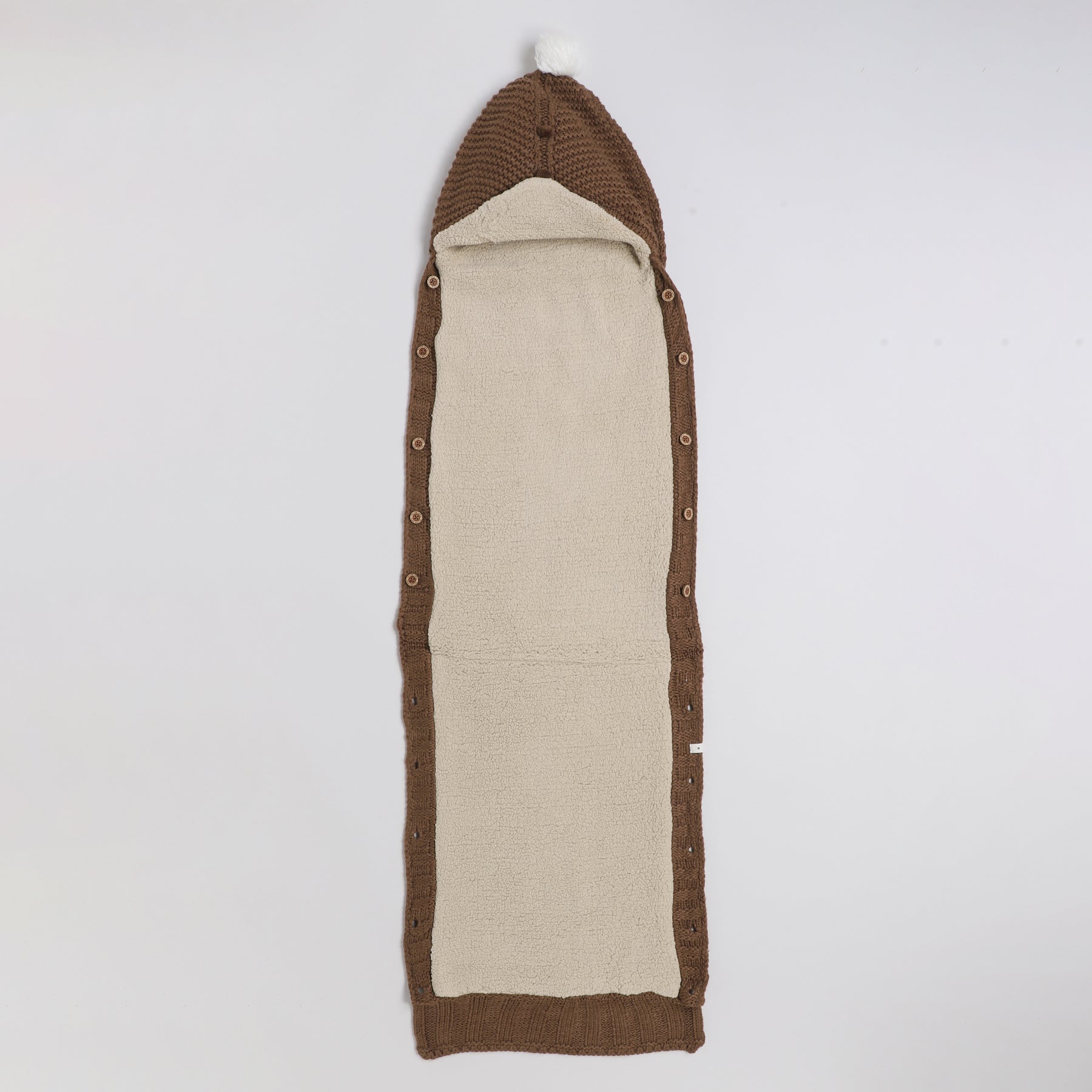 Knitted Baby Sleeping Bag with Hood | Soft & Warm Infant Winter Sleep Sack