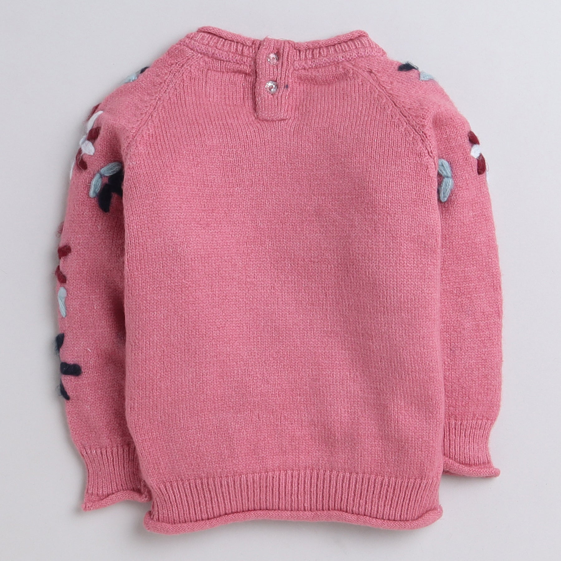 Beautiful Embroidered Woolen Warm Sweater Full Sleeve for Girls