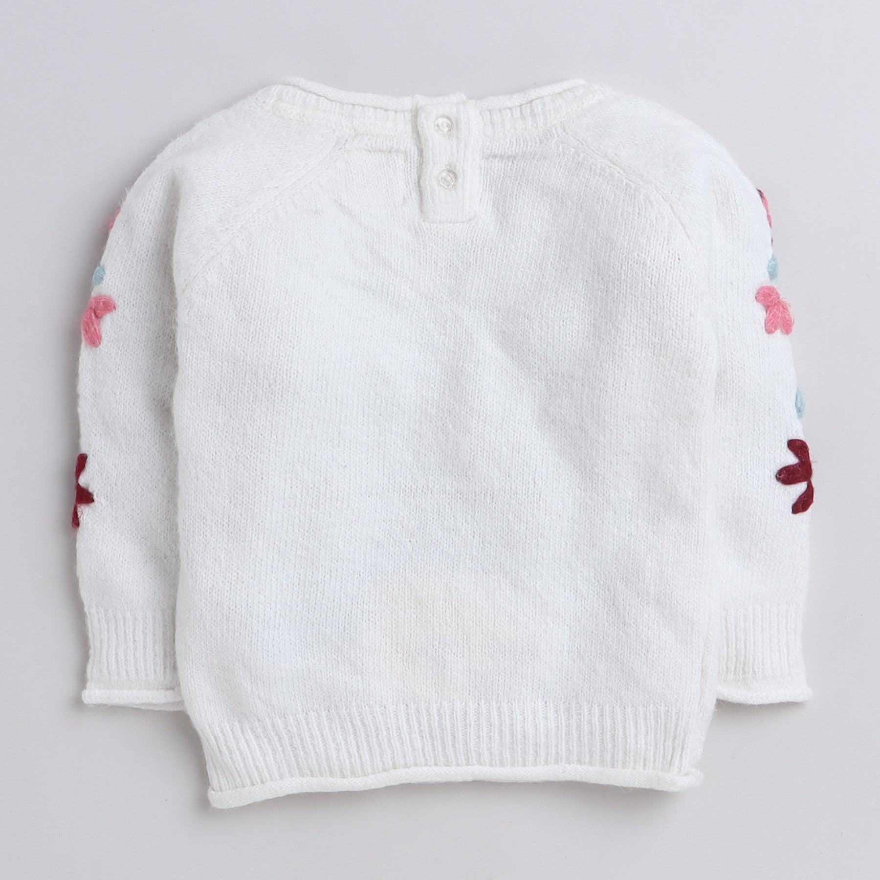 Beautiful Embroidered Woolen Warm Sweater Full Sleeve for Girls
