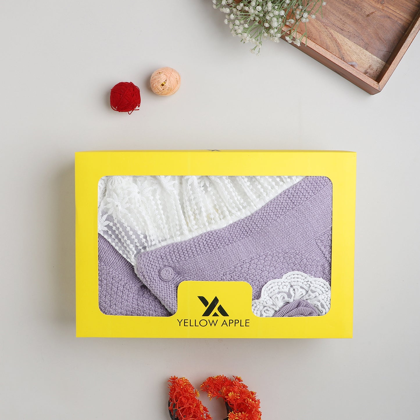 Yellow Aplle Luxury Knitted Baby Blanket – Soft & Reversible Wrap for Newborns | Premium Comfort & Warmth