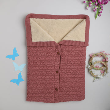 Luxury Knitted Baby Blanket – Soft & Reversible Wrap for Newborns | Premium Comfort & Warmth