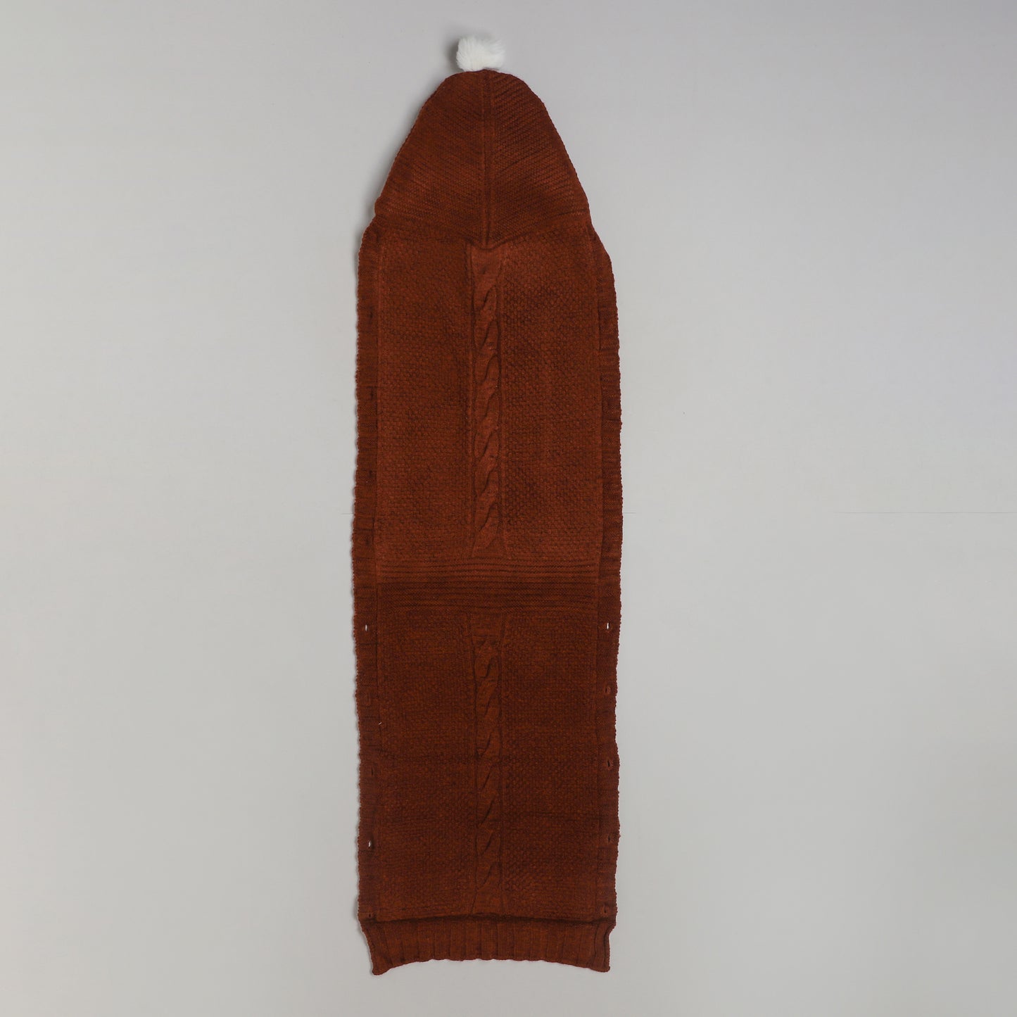 Yellow Apple Knitted Baby Sleeping Bag with Hood | Soft & Warm Infant Winter Sleep Sack