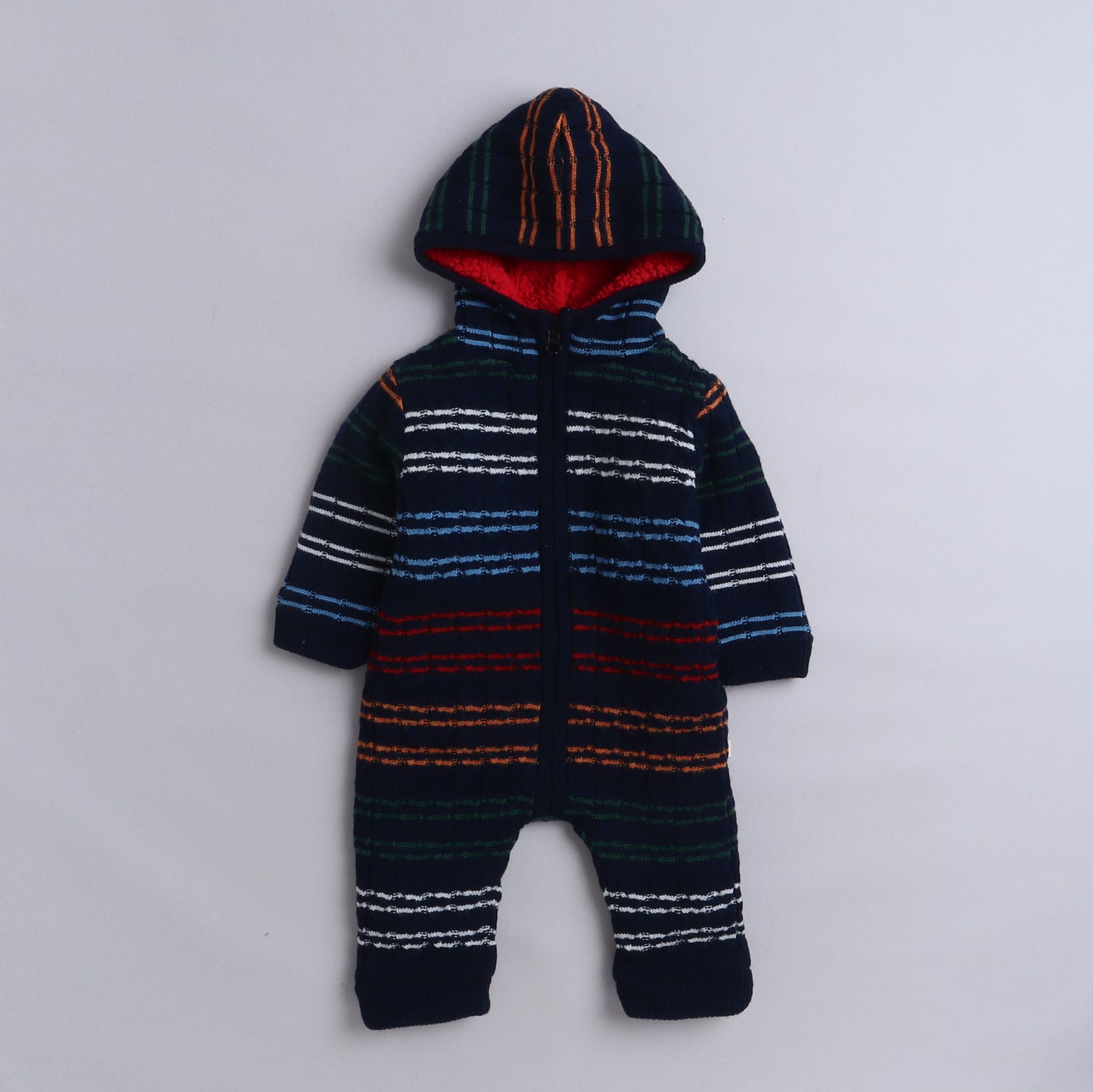 Yellow Apple-Babies Woolen Romper  With Inner Fleece