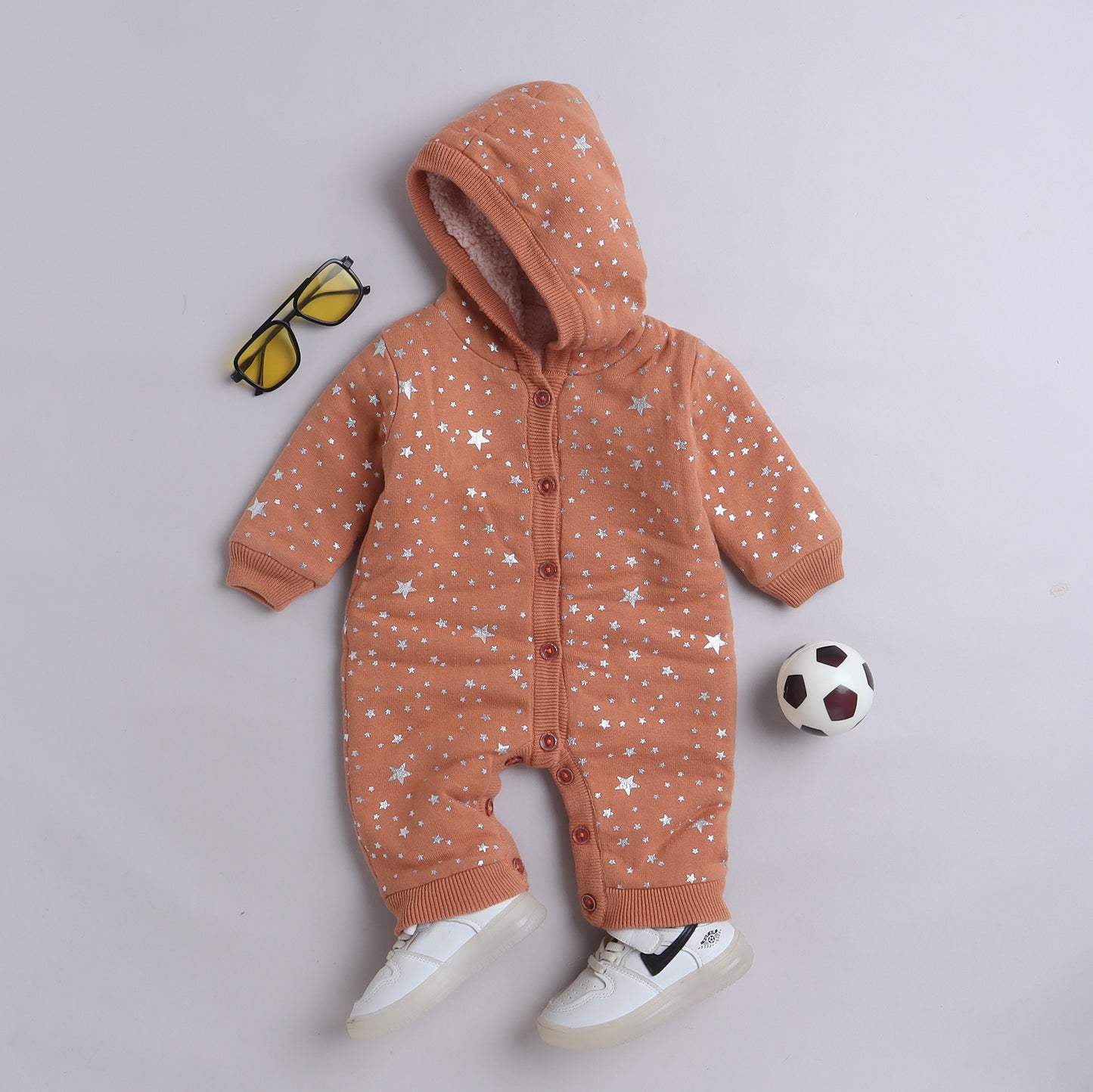 Babies Woolen Romper  With Inner Fleece