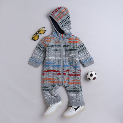 Babies Woolen Romper  With Inner Fleece