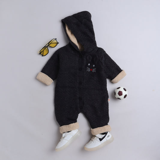 Babies Woolen Romper  With Inner Fleece