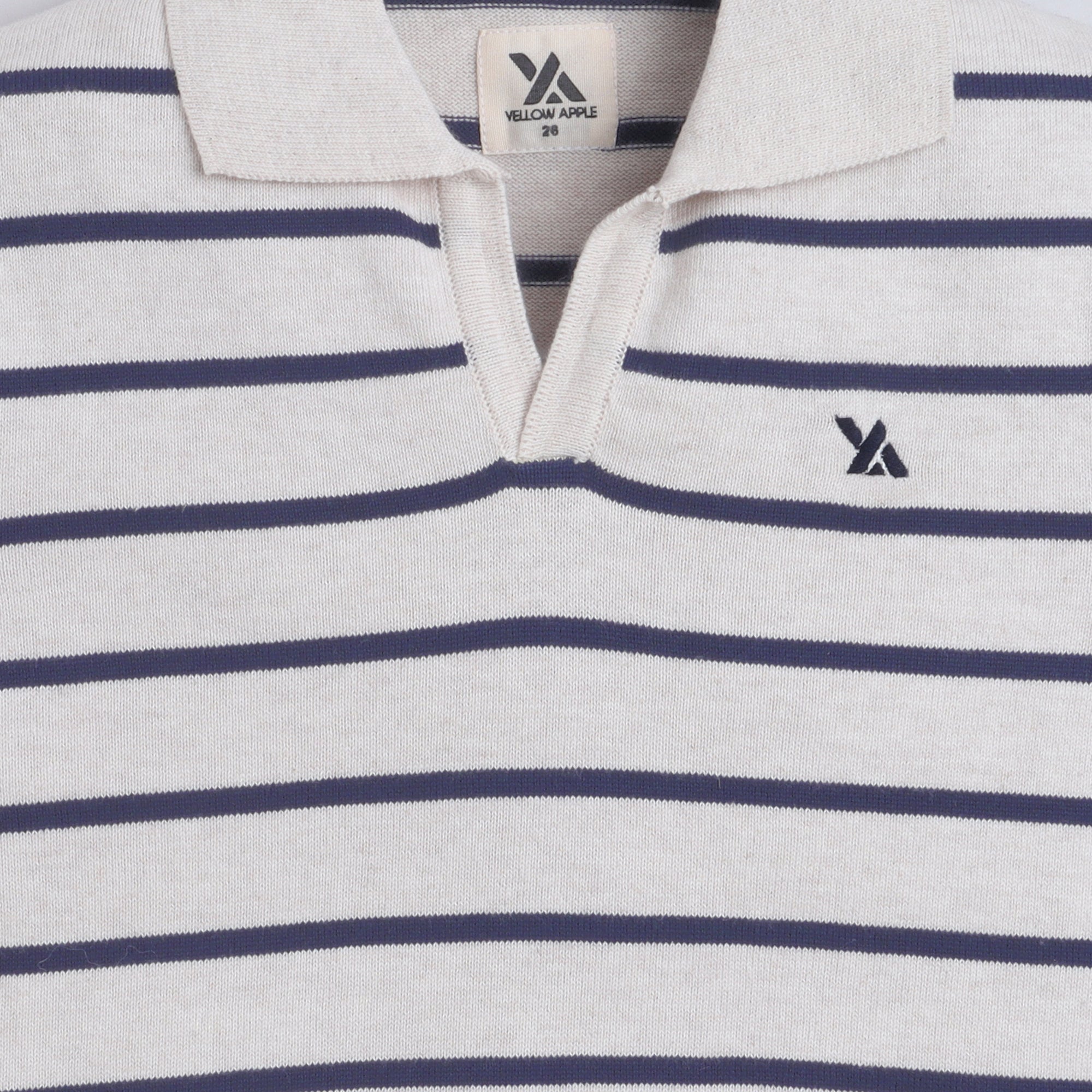 Boys Cable Knit Polo T-Shirt, Soft Cotton Half Sleeve Collar Tee for Boys, Casual Summer Wear