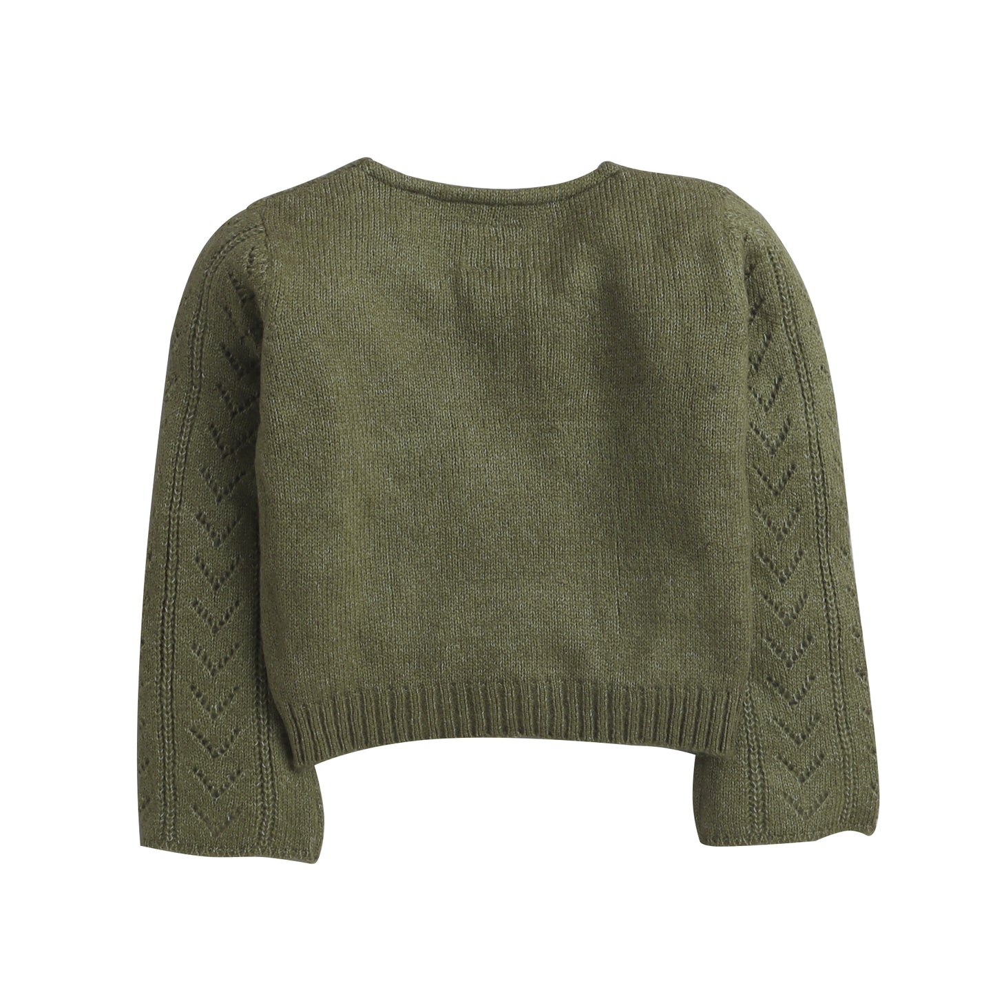 Baby Self Design  Round Neck Sweater