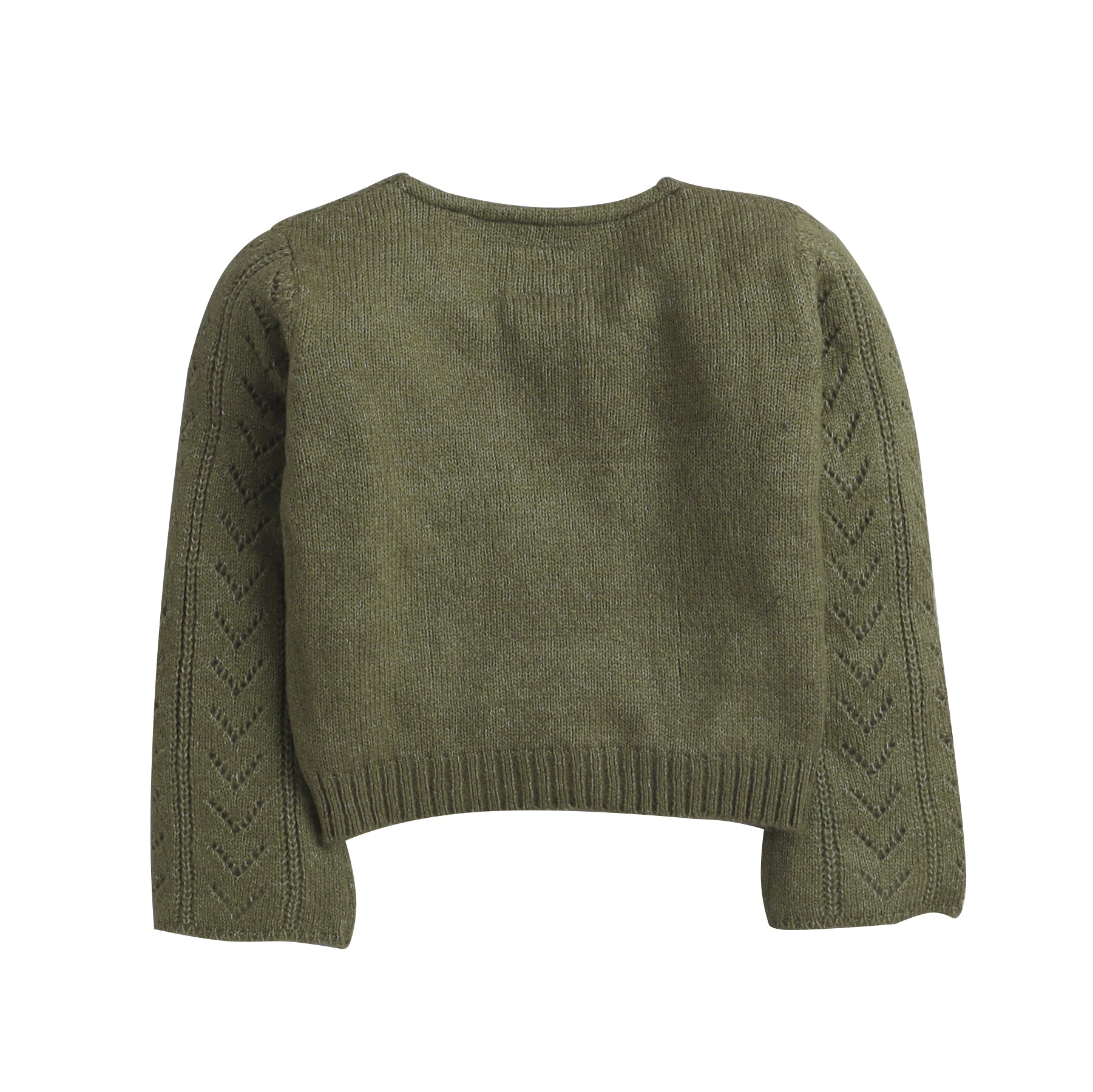 Girls Knitted V-Neck Sweater | Full Sleeve Winter Pullover | Soft Warm Casual Knit Top for Kids