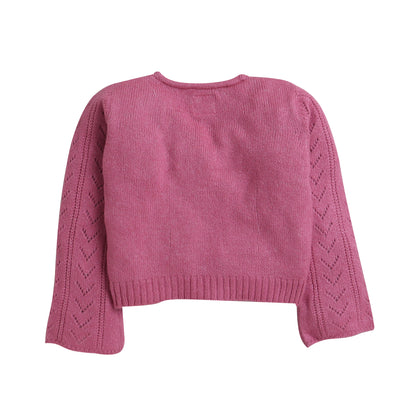 Baby Self Design  Round Neck Sweater