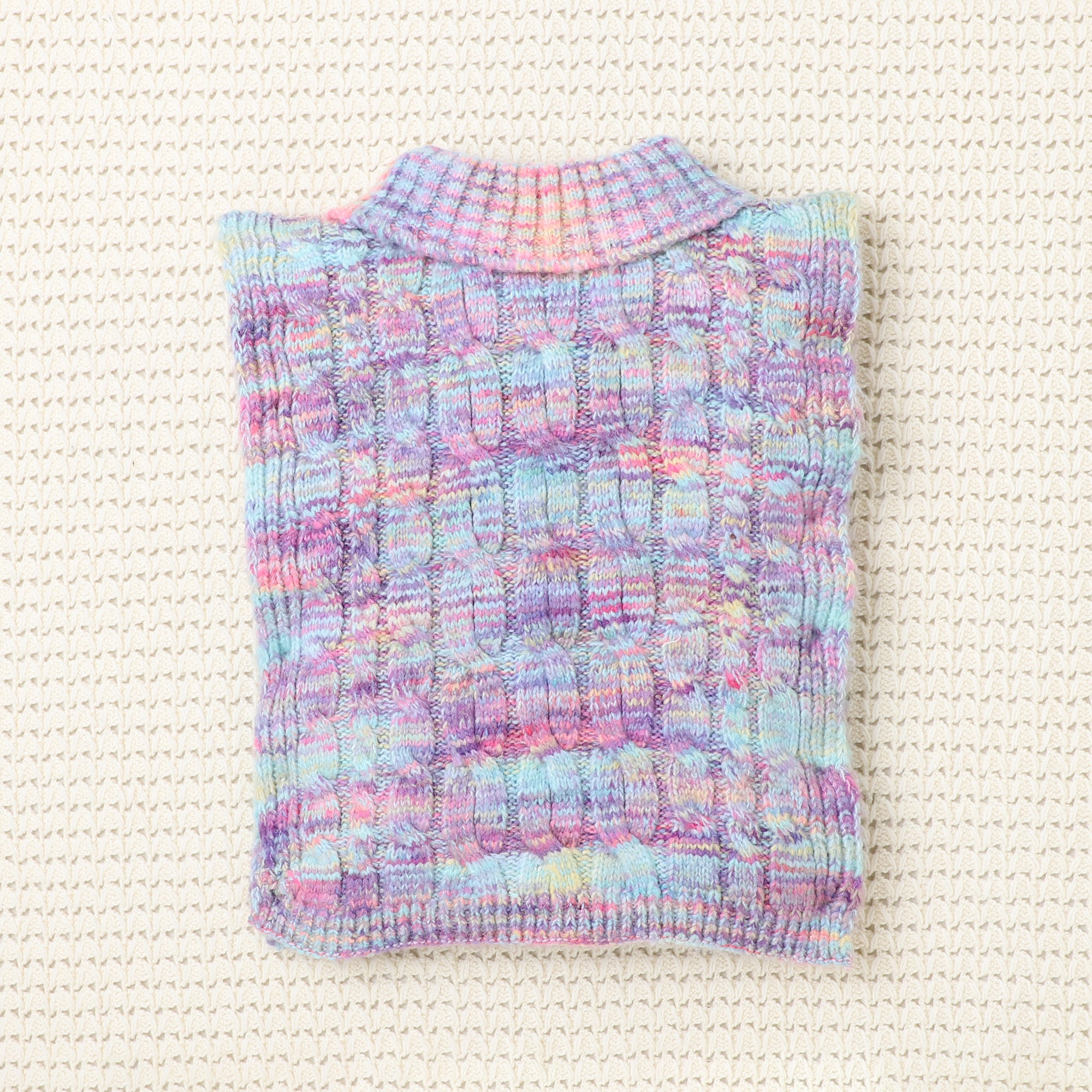 Beautiful Girls Winter Wear Round Neck Woolen Poncho
