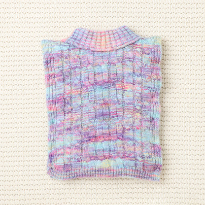 Beautiful Girls Winter Wear Round Neck Woolen Poncho