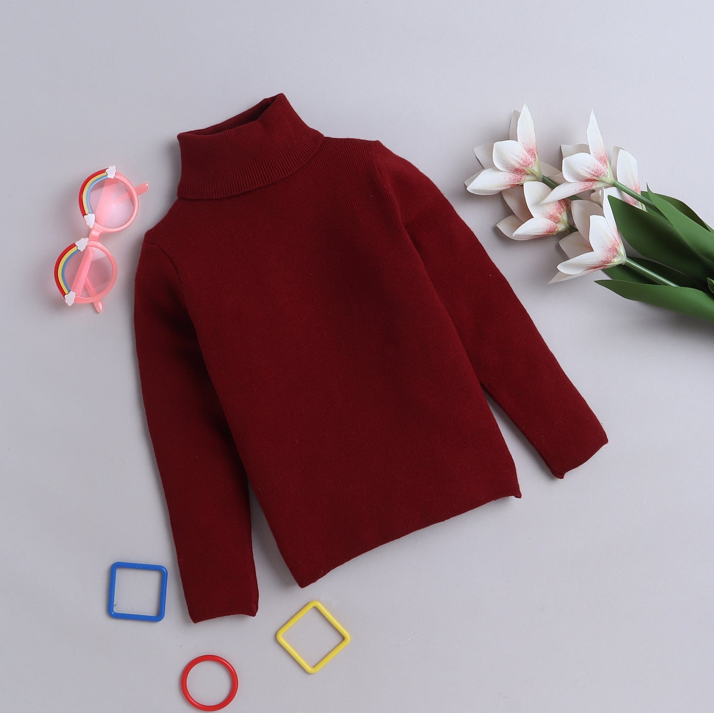 Unisex Winter Highneck Pullover | Skivies Warm H-Neck for Boys & Girls