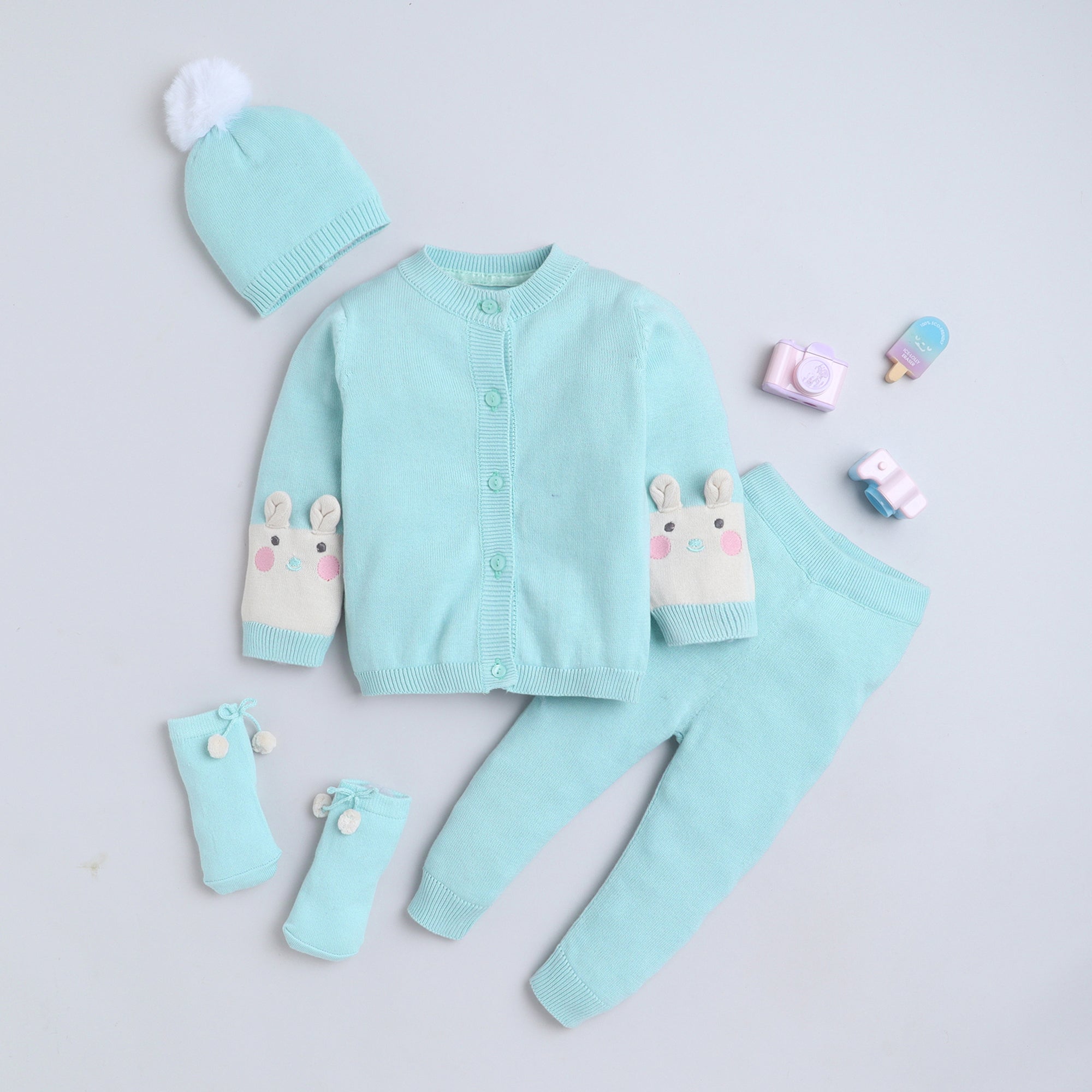 Everyday Unisex Baby Set – All Season Soft Knit Outfit | Stylish & Cozy Combo