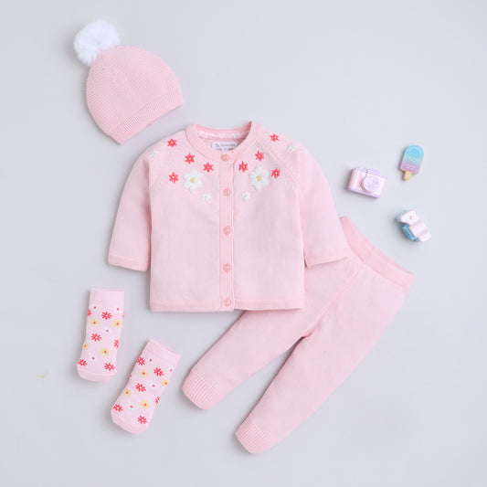 Yellow Apple Everyday Unisex Baby Set – All Season Soft Knit Outfit | Stylish & Cozy Combo