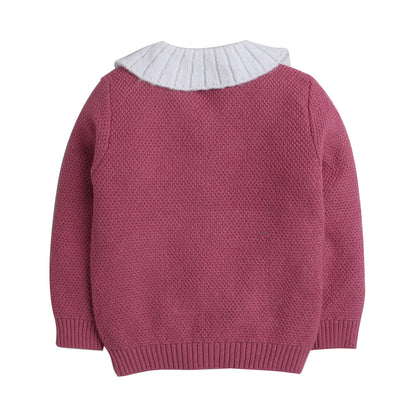 Beautiful Baby Girl Self Design Sweater