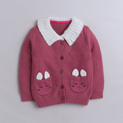 Beautiful Baby Girl Self Design Sweater