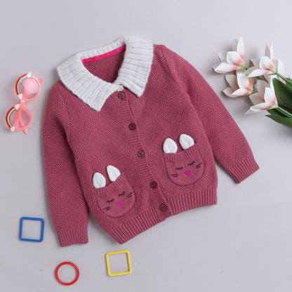 Beautiful Baby Girl Self Design Sweater