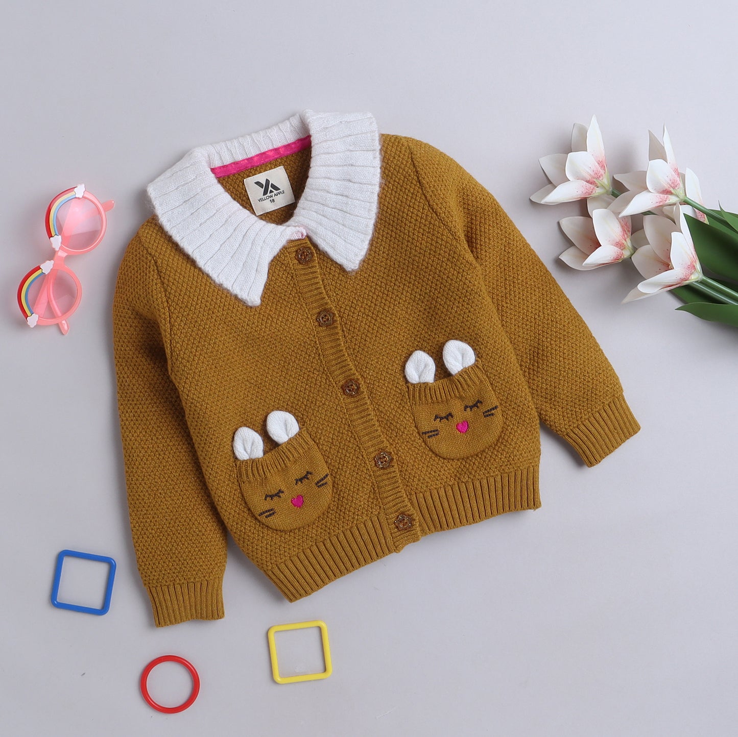 Beautiful Baby Girl Self Design Sweater