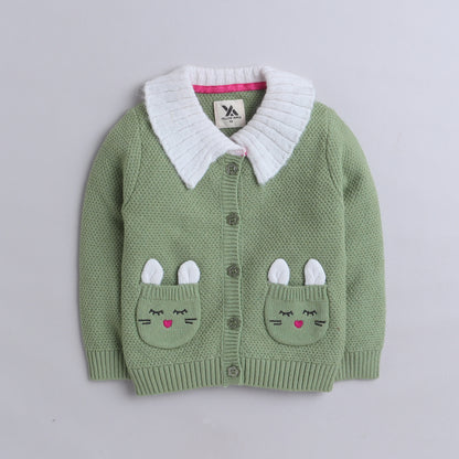 Beautiful Baby Girl Self Design Sweater