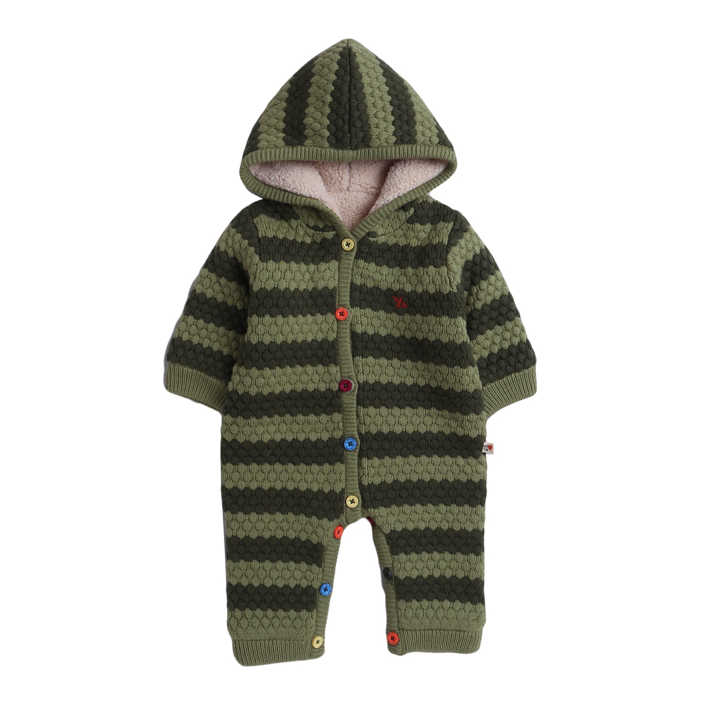 Babies Woolen Romper  With Inner Fleece