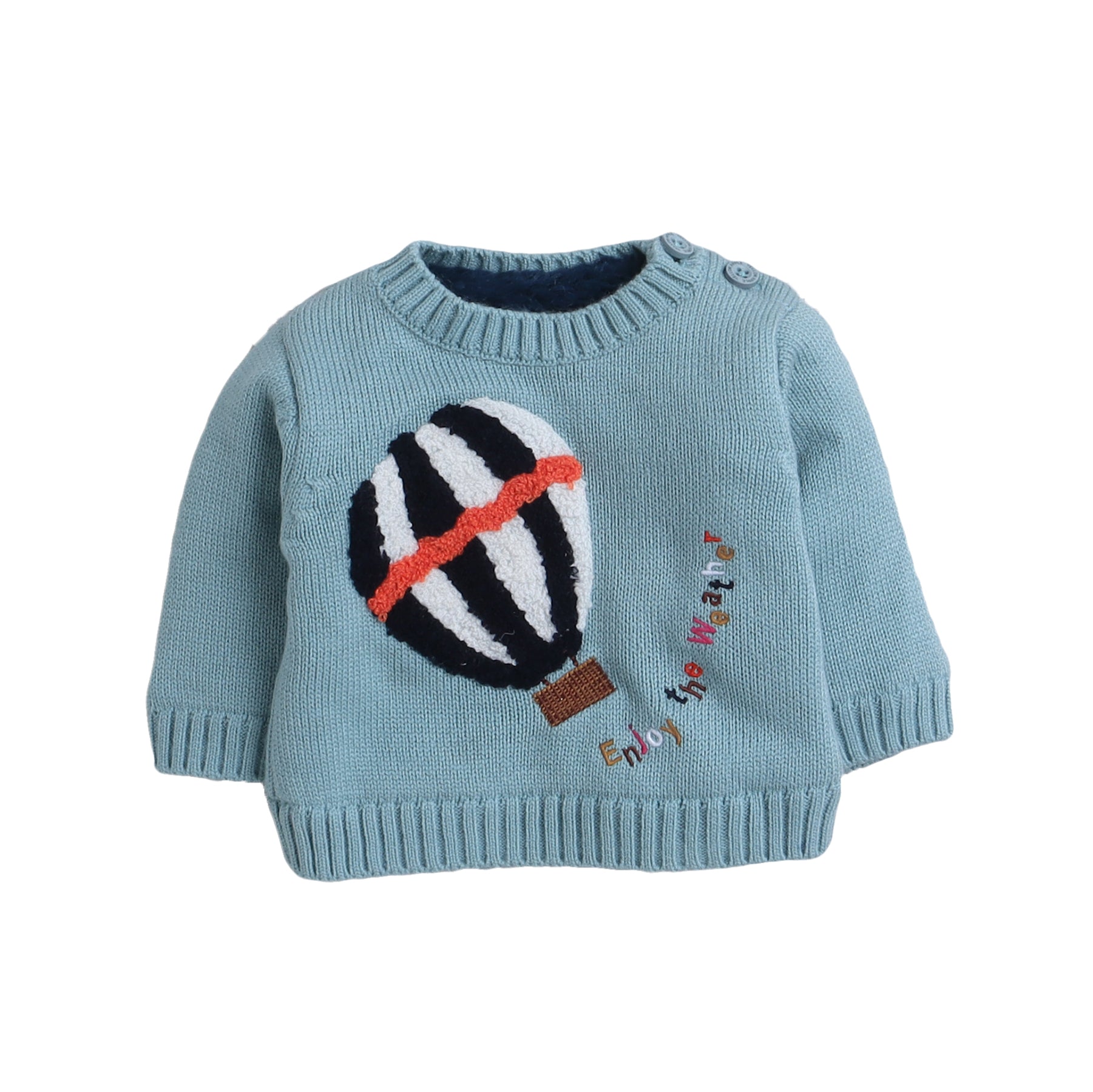 Baby 3-Piece Knit Clothing Set | Soft Warm Sweater, Knit Pants & Pom-Pom Beanie | Cozy Winter Outfit for Babies