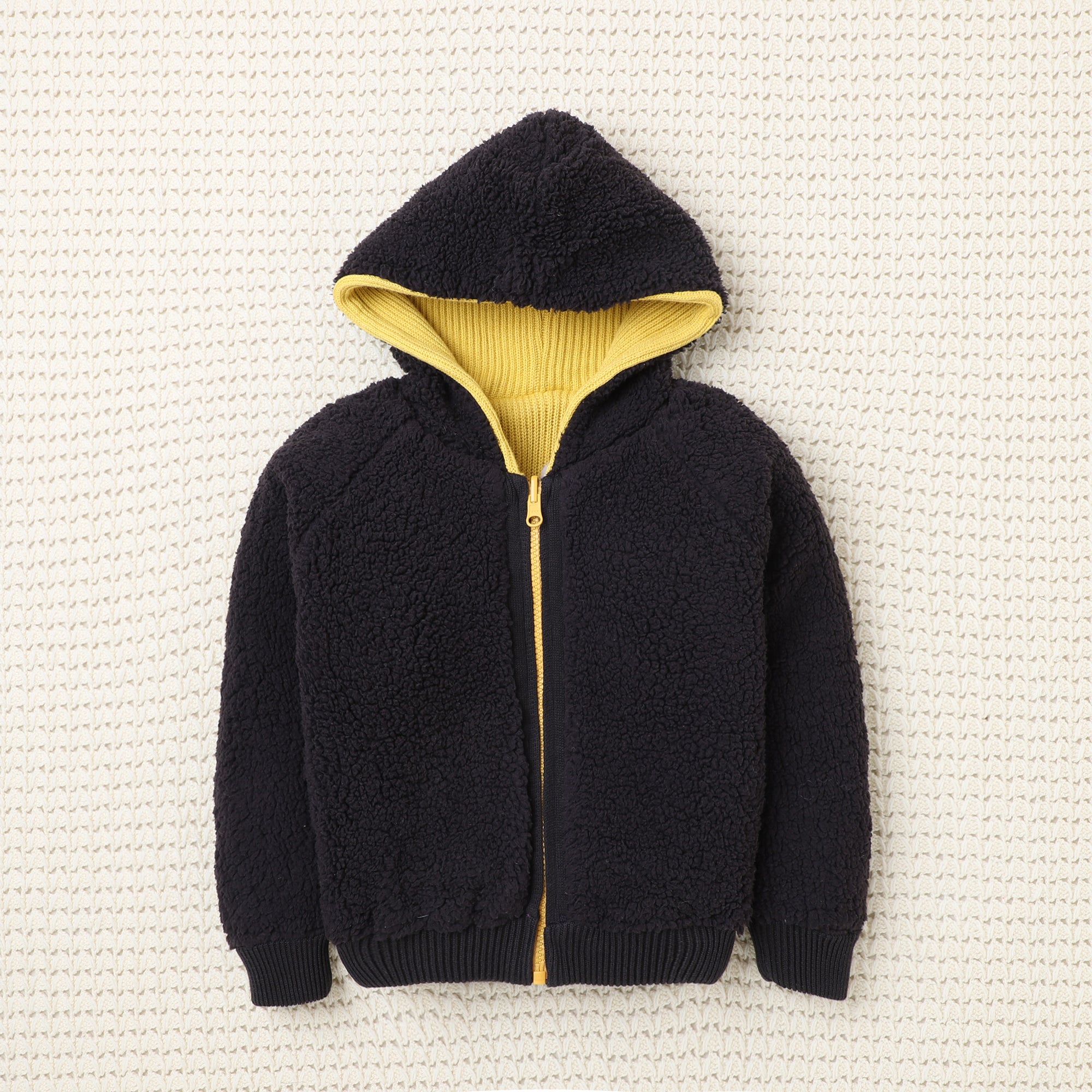 Cozy Kids’ Knitted Zip-Up Hoodie – Warm Winter Sweater for Girls