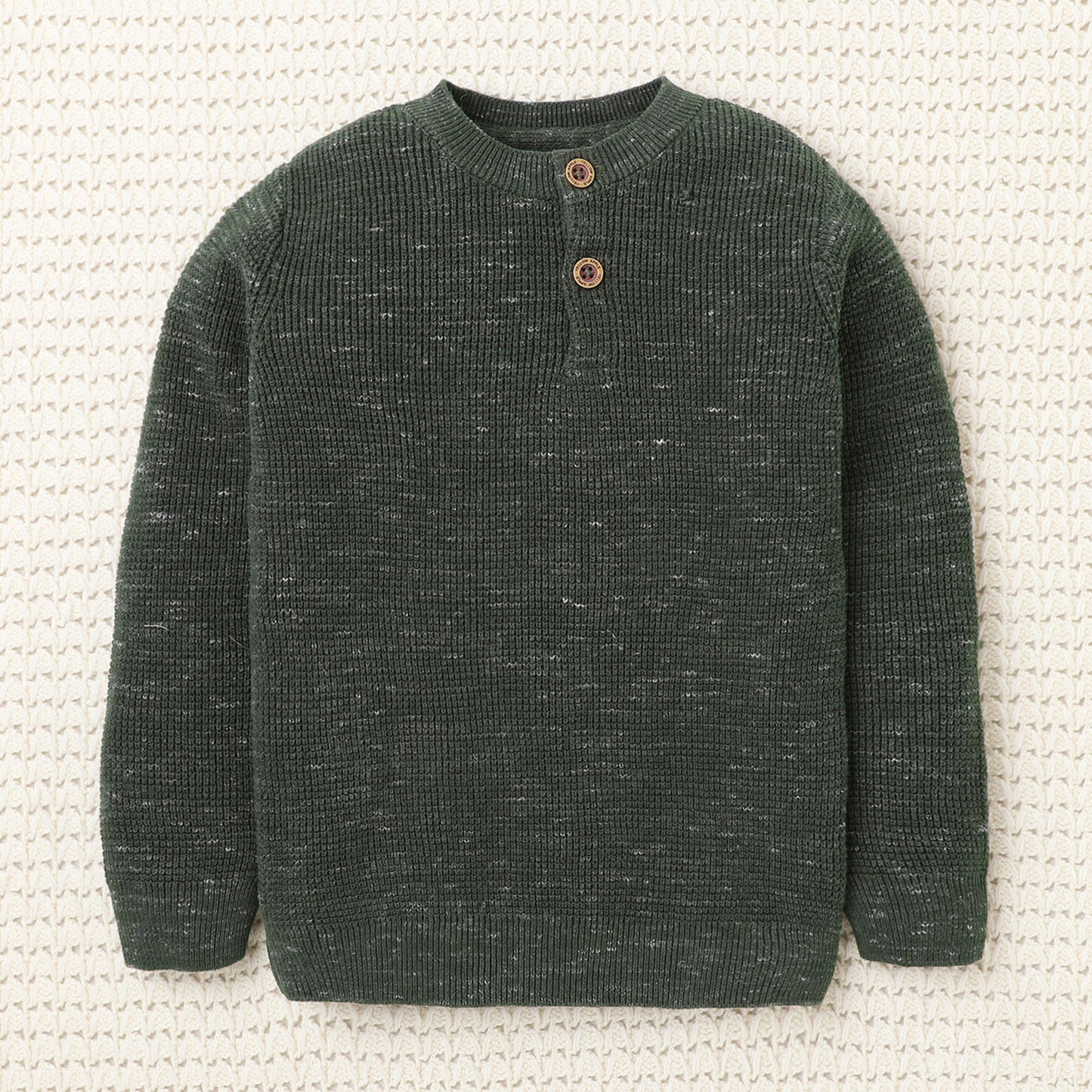 Cozy Woolen Warm Sweater Full Sleeve with Round Neck for Boys