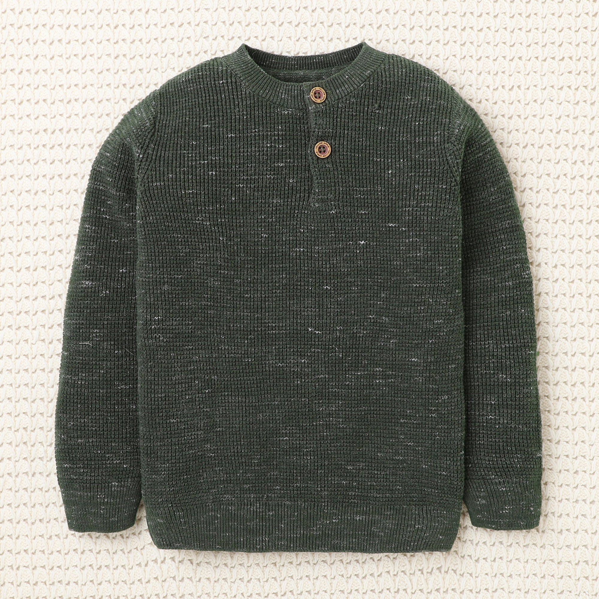 Cozy Woolen Warm Sweater Full Sleeve with Round Neck for Boys