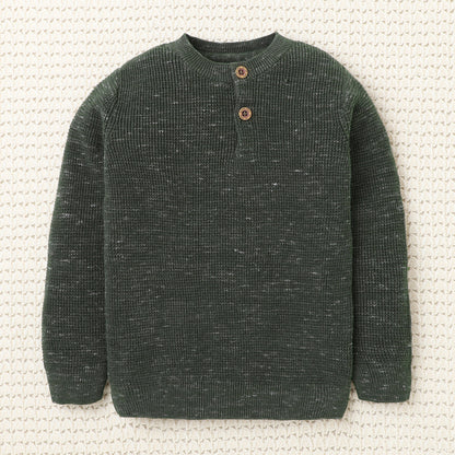 Cozy Woolen Warm Sweater Full Sleeve with Round Neck for Boys