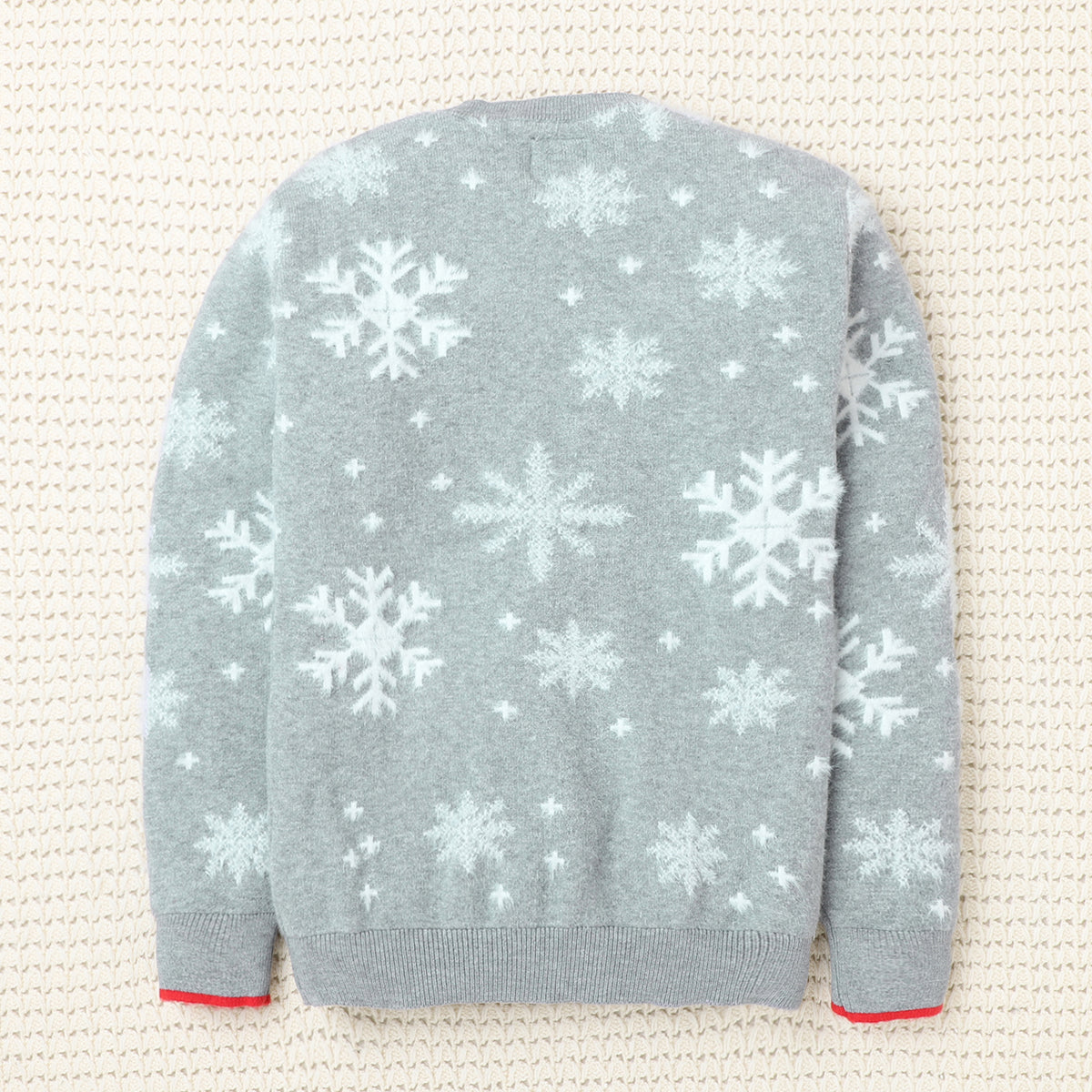 Kids Snowflake Knitted Sweater | Soft Full Sleeve Winter Pullover for