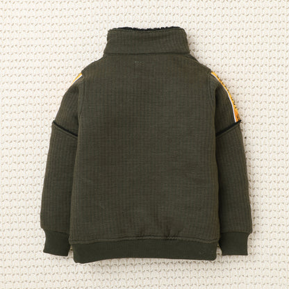 Boys Winter Co-Ord Set | Hoodie & Jogger Set for Kids | Warm Fleece Tracksuit with Zip Neck