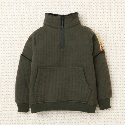 Boys Winter Co-Ord Set | Hoodie & Jogger Set for Kids | Warm Fleece Tracksuit with Zip Neck