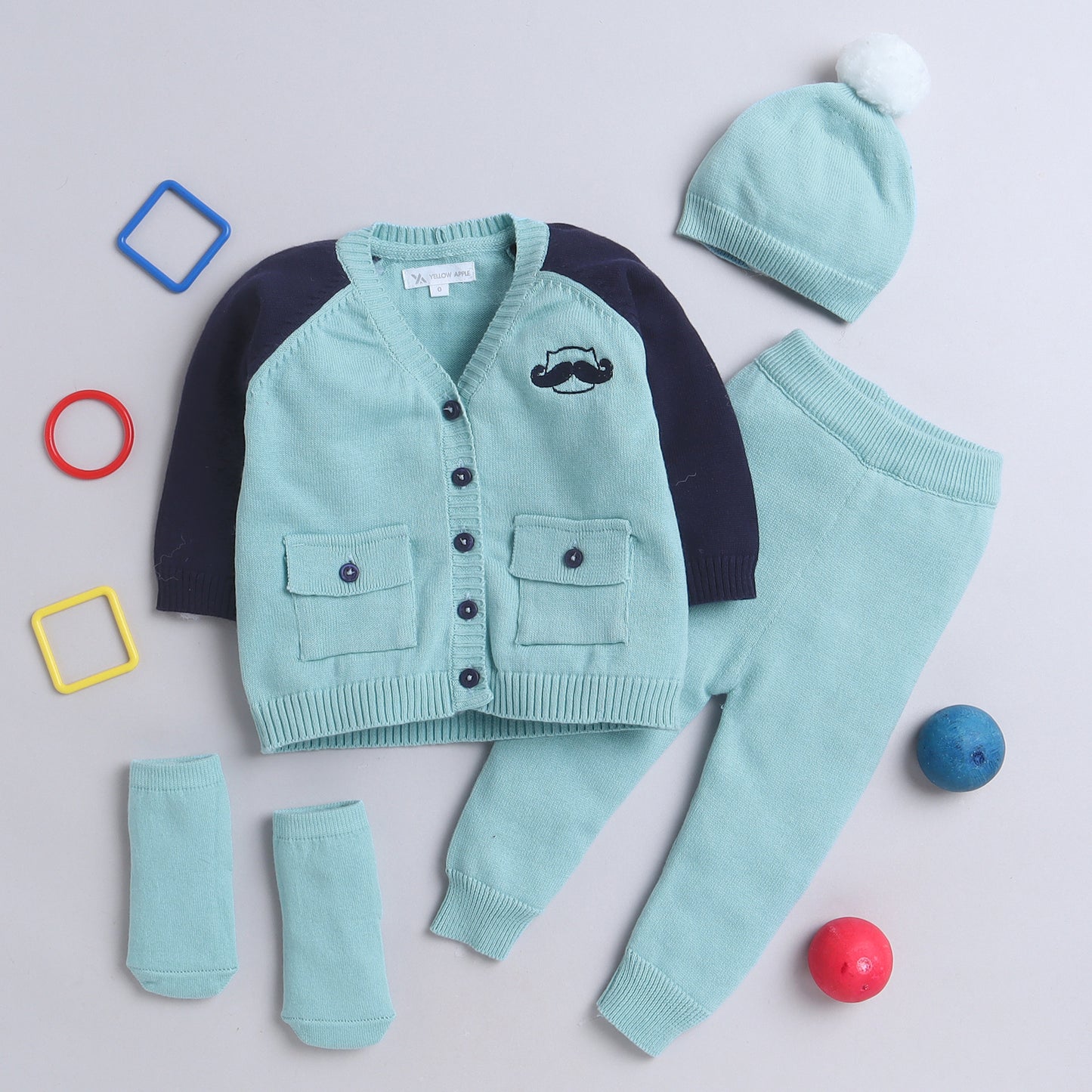 Unisex Baby Wear Combo – All Season 4PCS Set | Lightweight, Warm & Comfortable