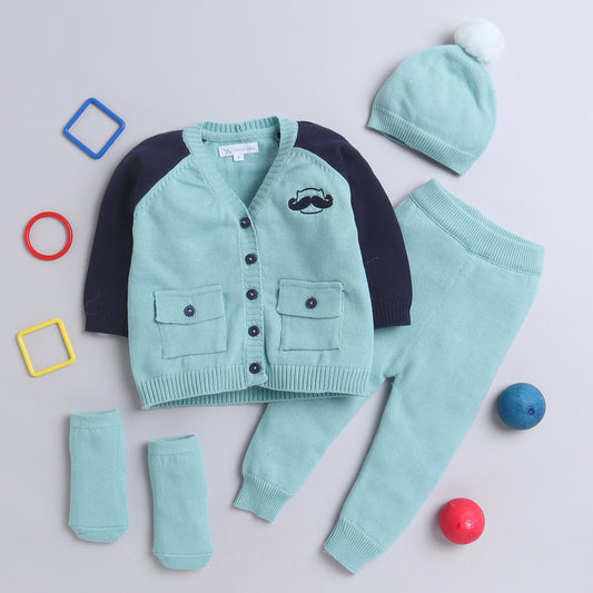 Yellow Apple Unisex Baby Wear Combo – All Season 4PCS Set | Lightweight, Warm & Comfortable