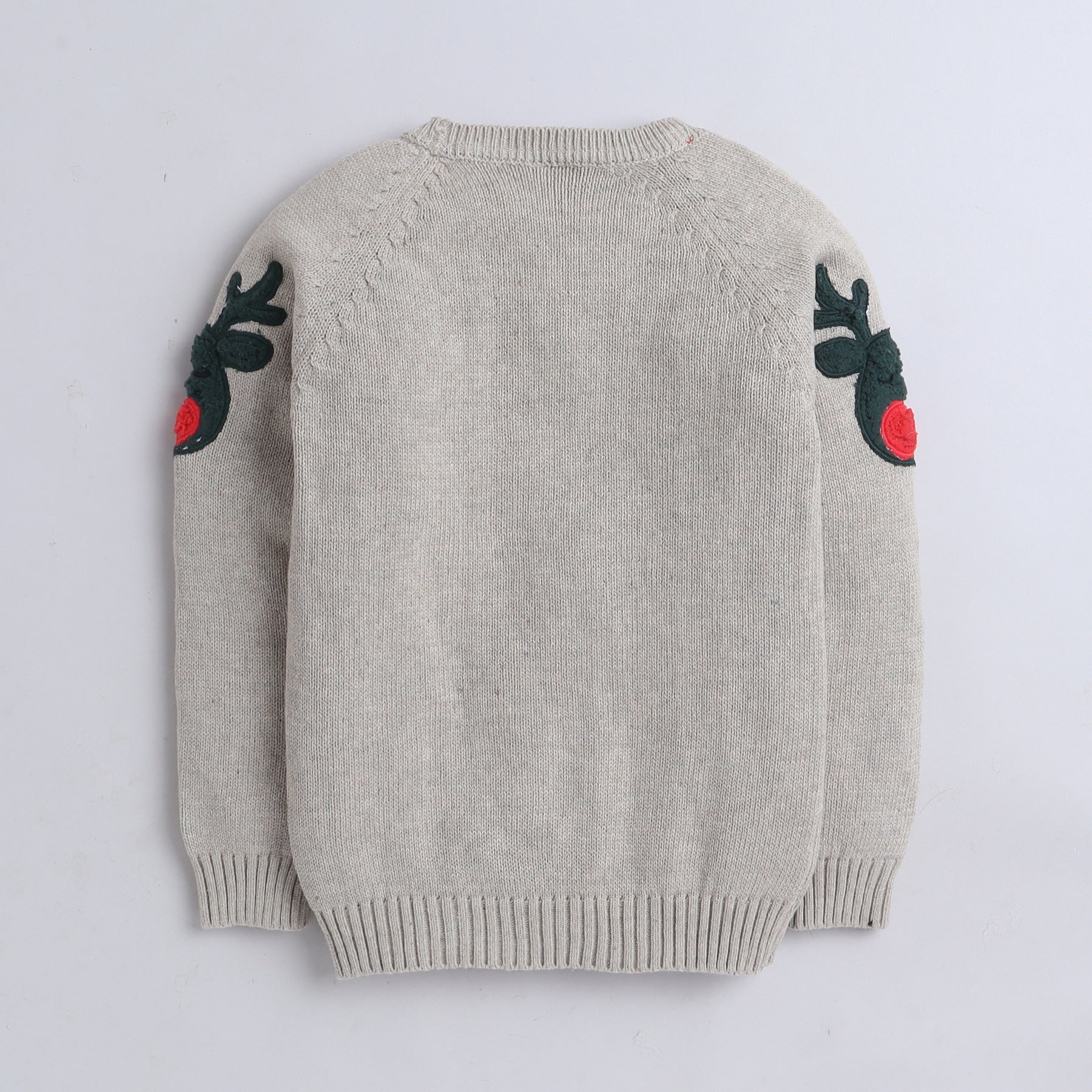 Boys Reindeer Christmas Sweater – Cute Winter Pullover with Festive Design & Red Nose