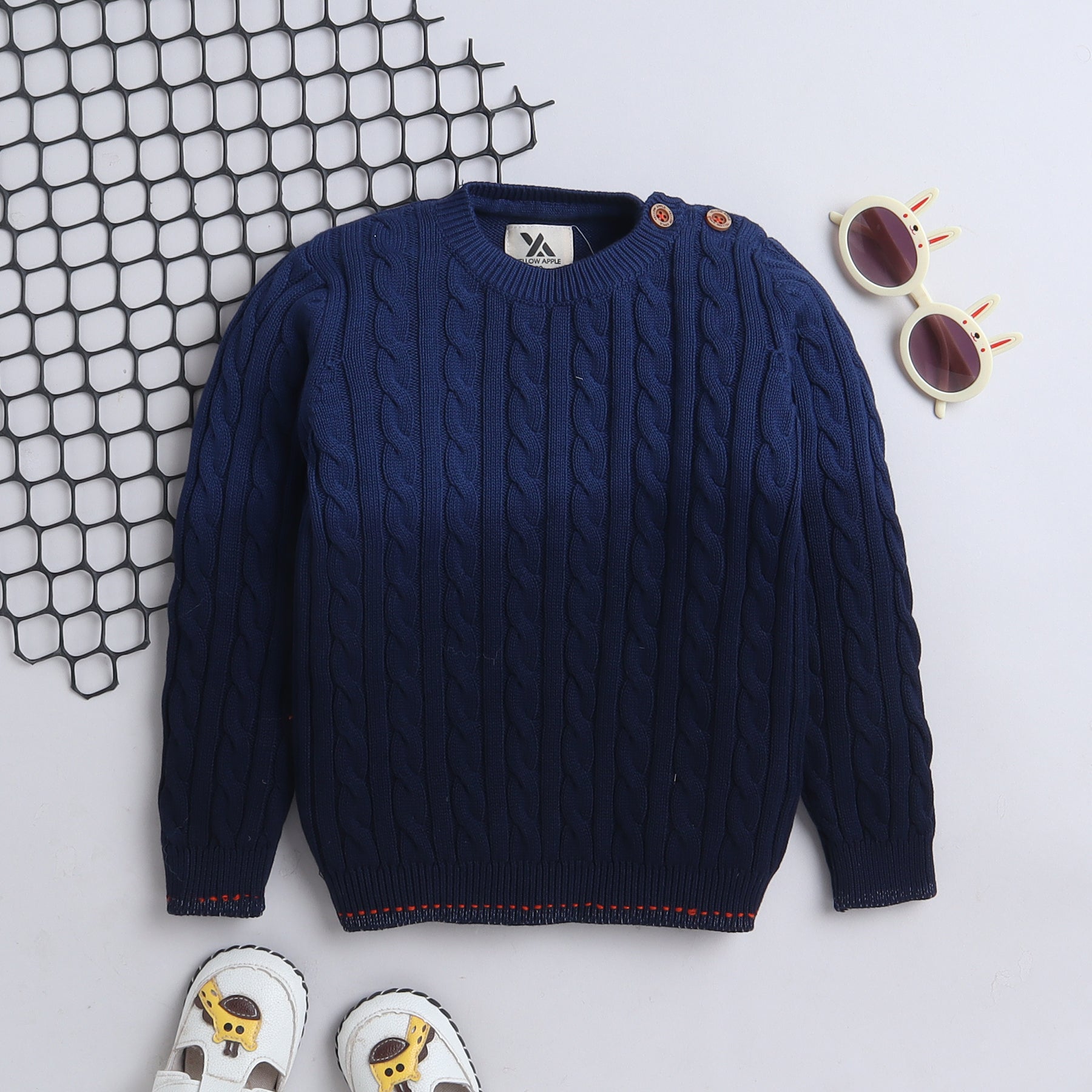 Warm Boys' Knit Sweater – Soft, Stylish & Comfortable Winter Wear