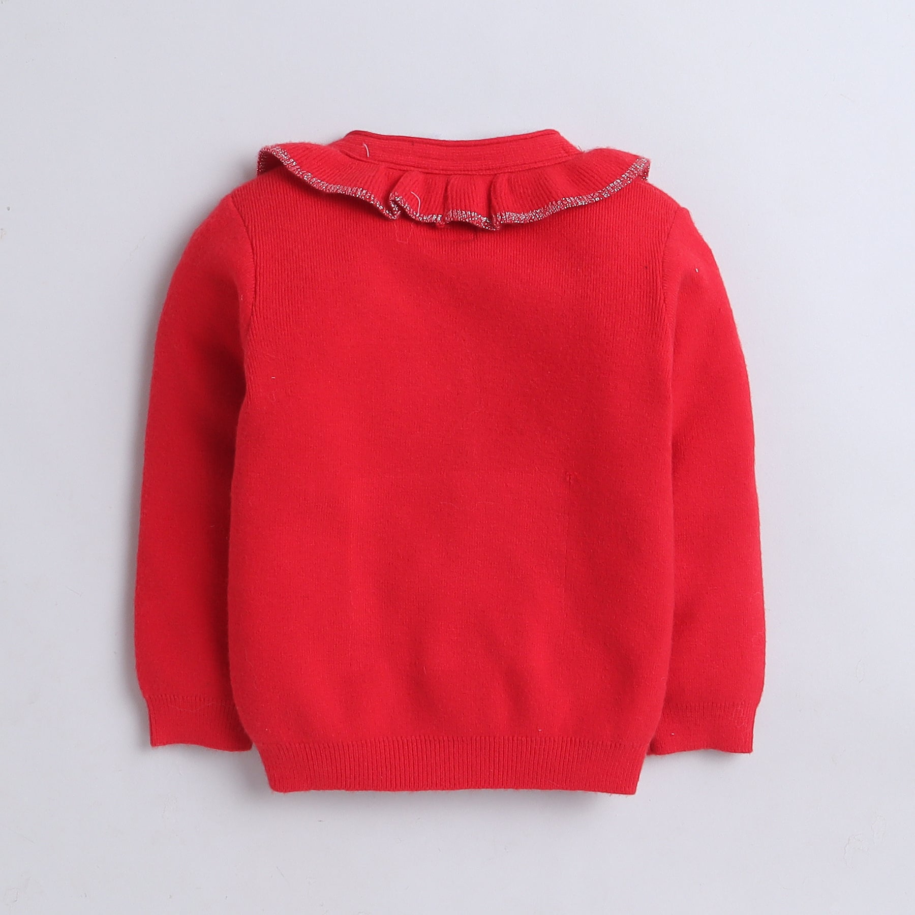 Baby Girls Full Sleeve Self Design Sweatshirt