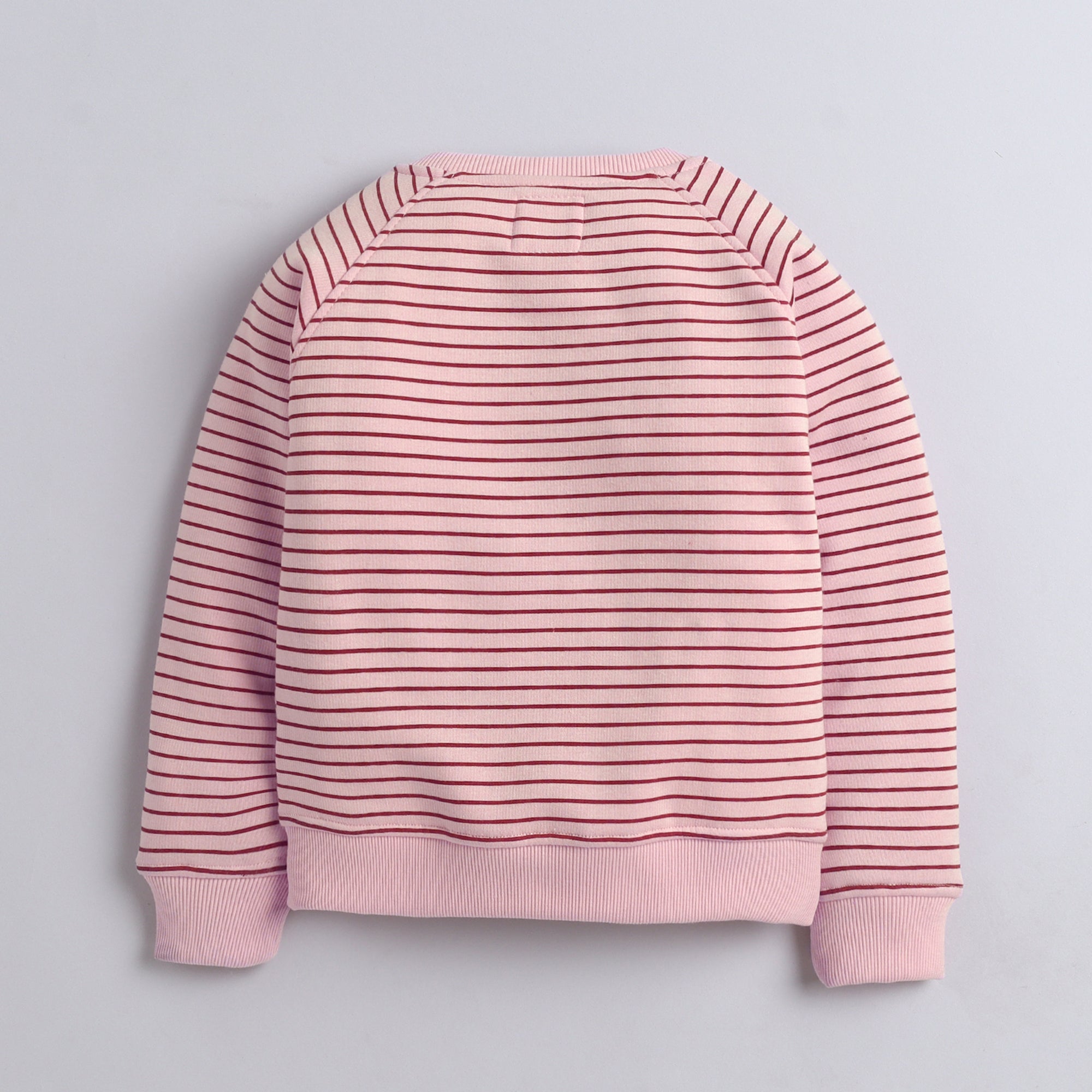 Adorable Kids Sweatshirt with Rainbow & Cloud Embroidery