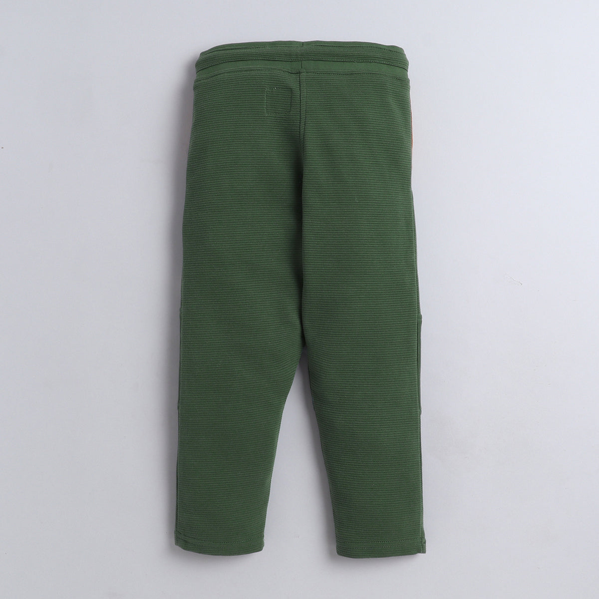Boys Textured Jogger Pants with Drawstring Waist & Panel Detailing
