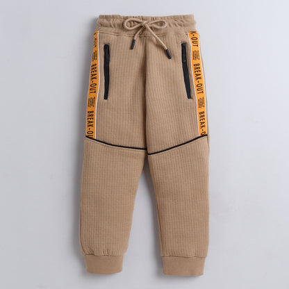 Boys Winter Co-Ord Set | Hoodie & Jogger Set for Kids | Warm Fleece Tracksuit with Zip Neck
