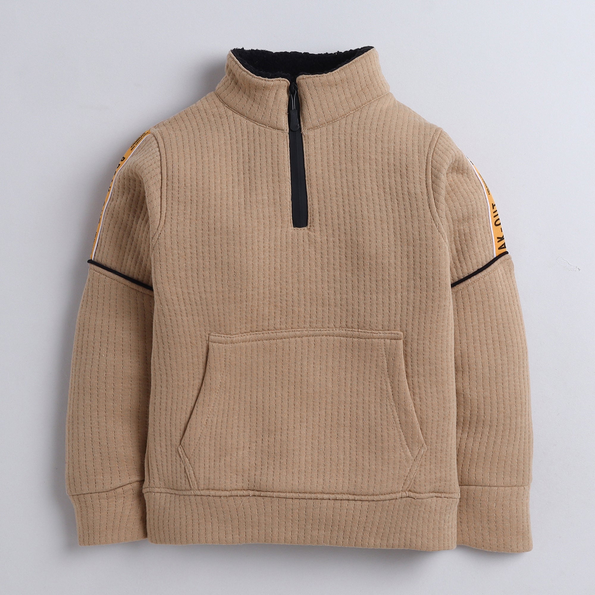 Boys Winter Co-Ord Set | Hoodie & Jogger Set for Kids | Warm Fleece Tracksuit with Zip Neck