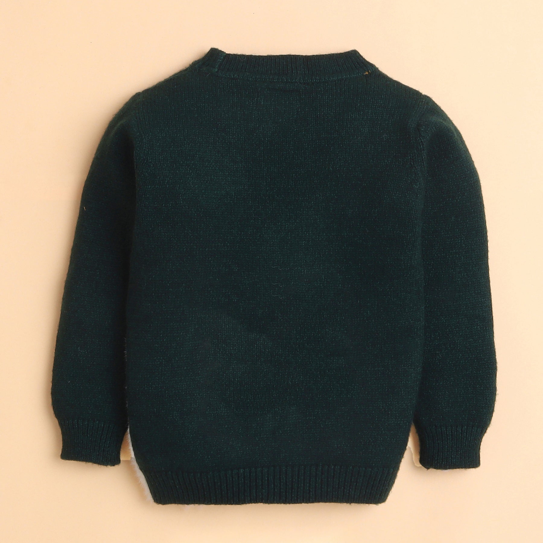 Elegant Swan Knit Sweater with Pearls and Crown Detail