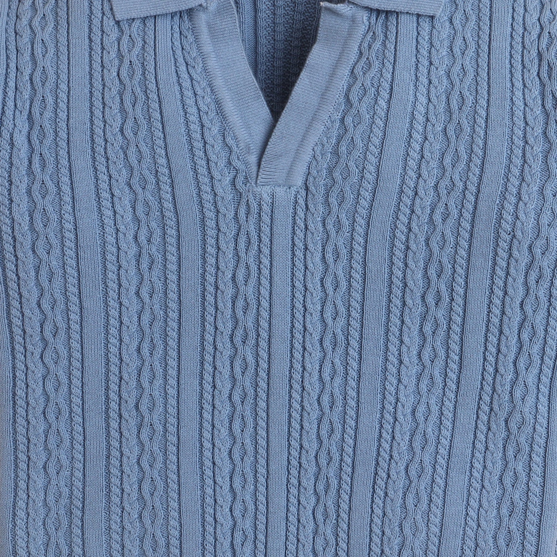 Boys Cable Knit Polo T-Shirt, Soft Cotton Half Sleeve Collar Tee for Boys, Casual Summer Wear